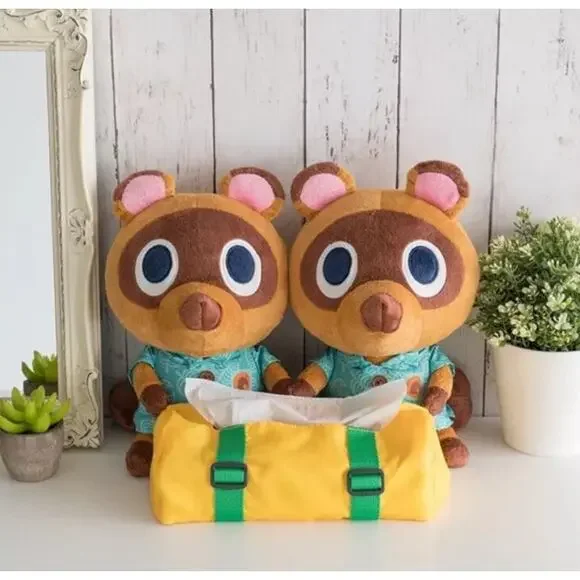 NWT Animal Crossing New Horizons Ichiban kuji Timmy & Tommy Tissue Box Plush